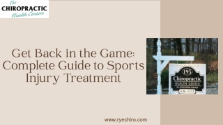Get Back in the Game: Complete Guide to Sports Injury Treatment