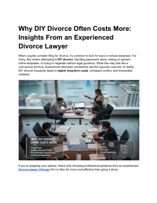 Why DIY Divorce Often Costs More_ Insights From an Experienced Divorce Lawyer