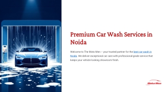 Premium Car Wash Services in Noida