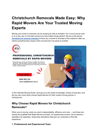 Christchurch Removals Made Easy_ Why Rapid Movers Are Your Trusted Moving Experts