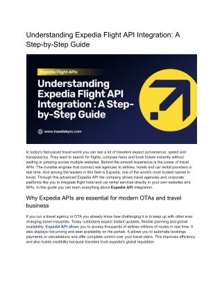 Understanding Expedia Flight API Integration_ A Step-by-Step Guide