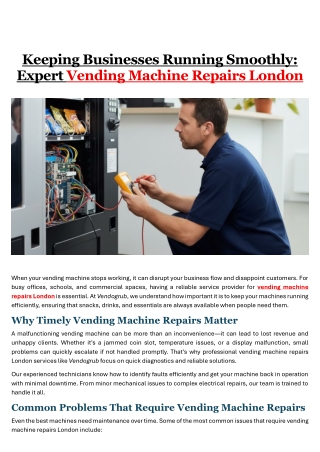 Keeping Businesses Running Smoothly