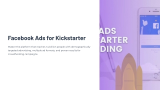 Facebook Ads for Kickstarter Success