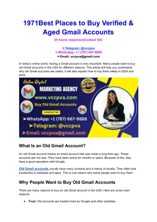 Quote by Step-by-step guide to Buy Old Gmail Accounts (1)