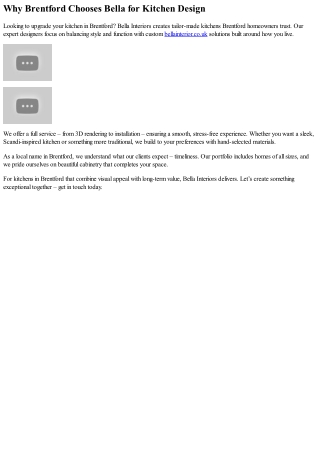 Custom Kitchens Brentford – Crafted Just for You