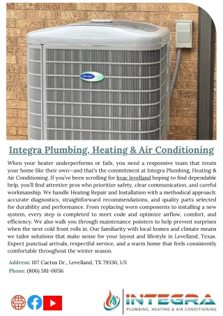 Integra Plumbing, Heating & Air Conditioning