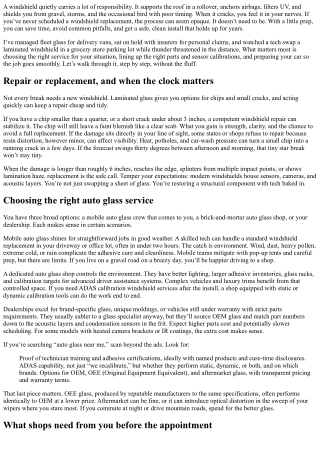 Windshield Replacement: How to Prepare Your Car and Schedule