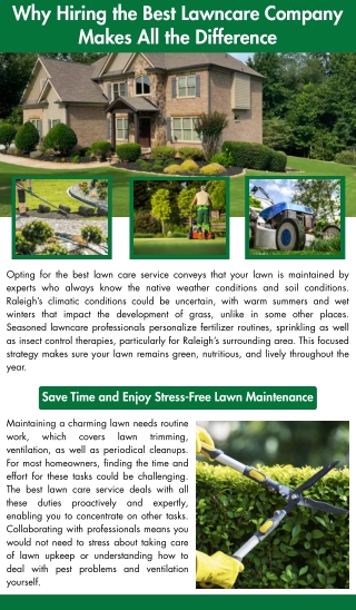 Why Hiring the Best Lawncare Company Makes All the Difference