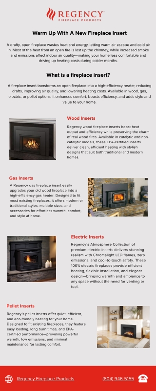 Warm Up With A New Fireplace Insert Regency