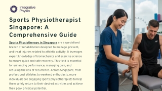 Sports Physiotherapy in Singapore: A Comprehensive Guide