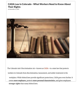 CADA Law in Colorado
