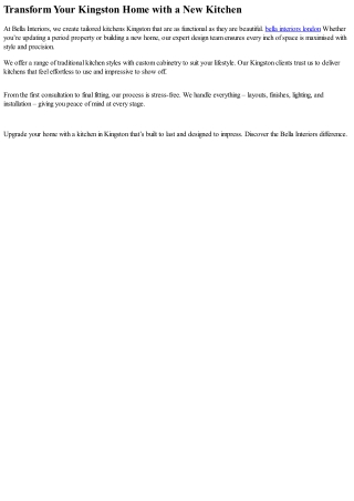 Luxury Kitchens Kingston