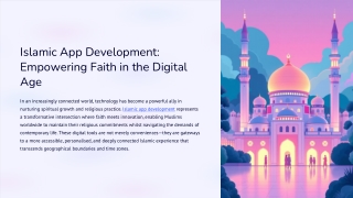 Islamic App Development: Empowering Faith in the Digital Age