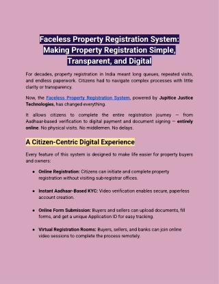 Faceless Property Registration System_ Making Property Registration Simple, Transparent, and Digital