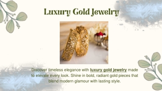 Luxury Gold Jewelry