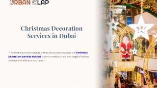 Modern Christmas Decoration Services in Dubai
