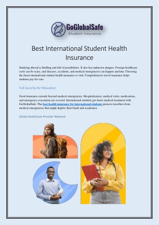 Best International Student Health Insurance