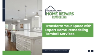Transform Your Space with Expert Home Remodeling Tomball Services