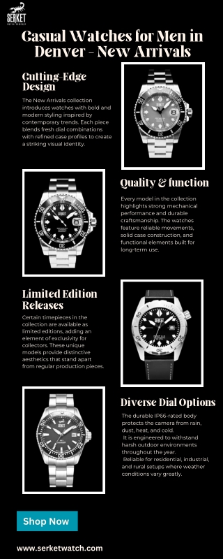 Stylish Casual Watches for Men in Denver Crafted for Everyday Comfort, Durability, and Modern Appeal  Serket Watch (1)