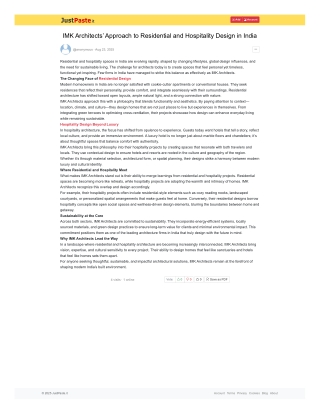 IMK Architects’ Approach to Residential and Hospitality Design in India