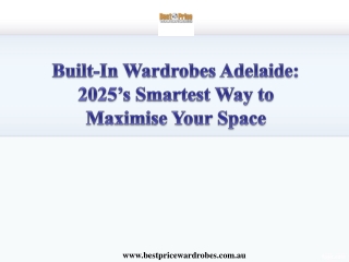Built-In Wardrobes Adelaide 2025’s Smartest Way to Maximise Your Space