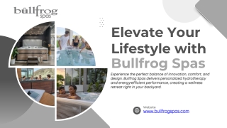 Luxury Swim Spas | Bullfrog Spas