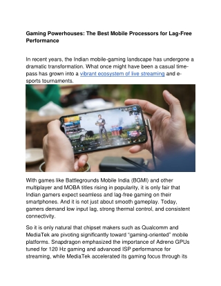 Gaming Powerhouses_ The Best Mobile Processors for Lag-Free Performance