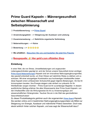 Prime Guard Kapseln