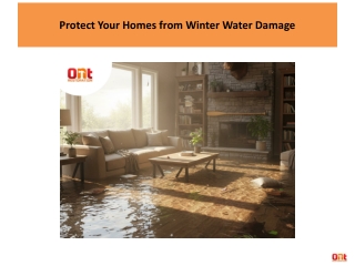 Protect Your Homes from Winter Water Damage