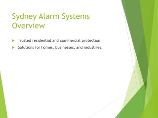Sydney Alarm Systems for Trusted Residential Protection