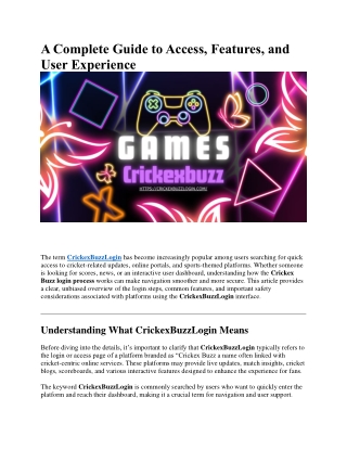 A Complete Guide to Access, Features, and User Experience