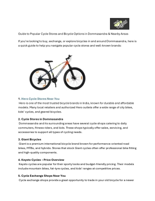 Best Hero Cycle Store Near Me – Top Deals & Latest Models