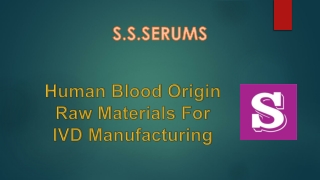 Human blood origin raw materials for IVD manufacturing (6)