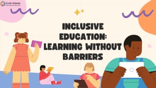 Inclusive Education Learning Without Barriers