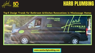 Top 5 Design Trends for Bathroom & Kitchen Renovations in Mississauga Homes