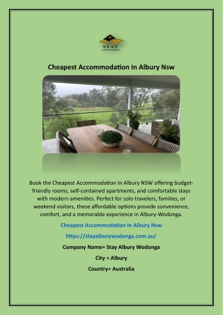 Cheap Short Stay Apartments Wodonga