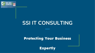 SSI IT Consulting – A Leading Cyber Security Firm in Zurich