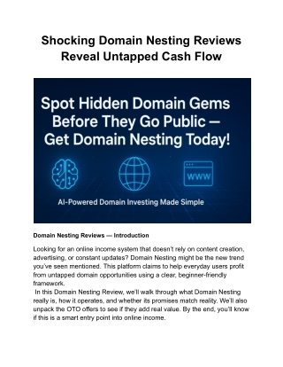 Domain Nesting Review: Turn Expired Domains into Instant Cash