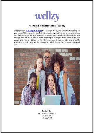 AI Therapist Chatbot Free