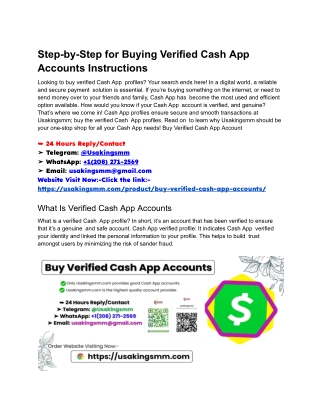 Easy 5 Tips on How to Buy Verified Cash App Accounts in This Year