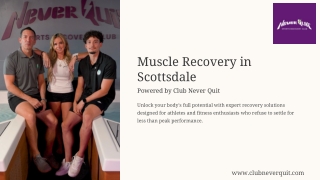 Top-Rated Muscle Recovery Scottsdale for Athletes