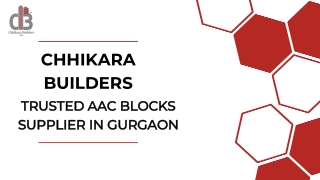 Aac Blocks Supplier in Gurgaon for Strong Construction