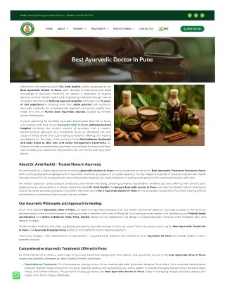 Dr. Amit Kashid – Best Ayurvedic Doctor in Pune | 14 Years Experience