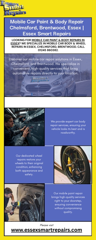 Mobile Car Paint & Body Repair Chelmsford, Brentwood, Essex  Essex Smart Repairs
