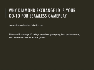 What Makes Diamond Exchange ID Unique