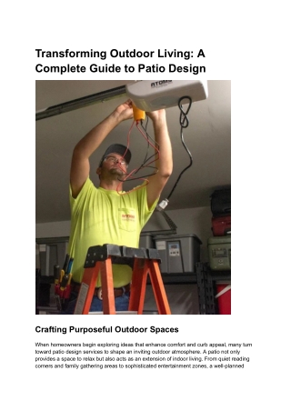 Transforming Outdoor Living_ A Complete Guide to Patio Design