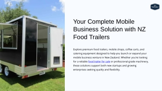 Your Complete Mobile Business Solution with NZ Food Trailers