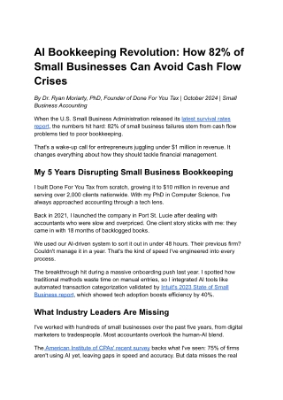 AI Bookkeeping Revolution