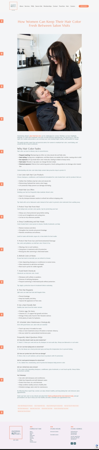 How Women Can Keep Their Hair Color Fresh Between Salon Visits