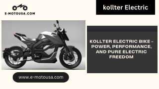 Kollter Electric Bike